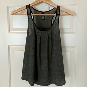 Dressy gray tank top